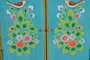 GINER Y COLOMER Meuble en bois de manguier couleur turquoise